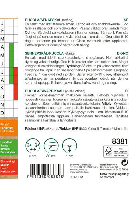 Rucola økologisk